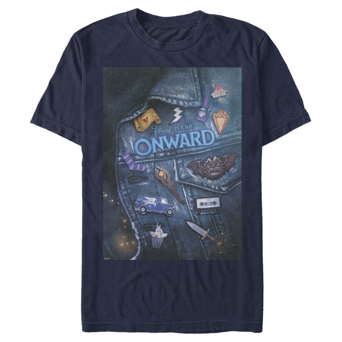 fifth sun Men's Onward Barley Denim Jacket Poster T-Shirt