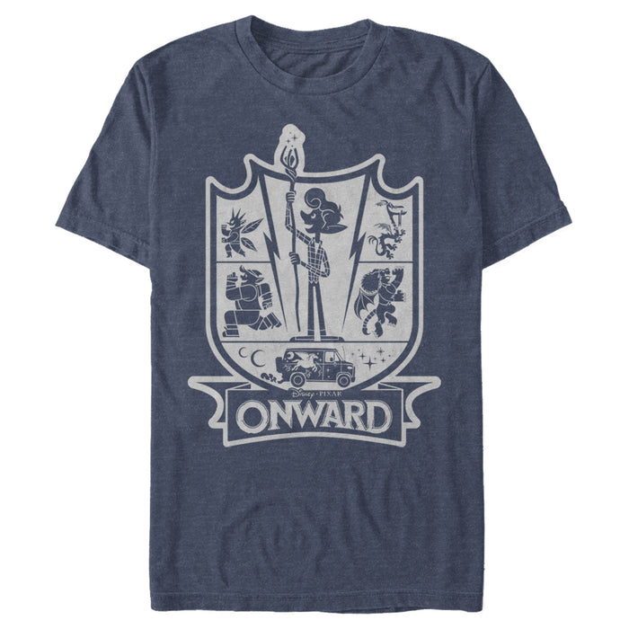 fifth sun Men's Onward Character Icon Crest T-Shirt