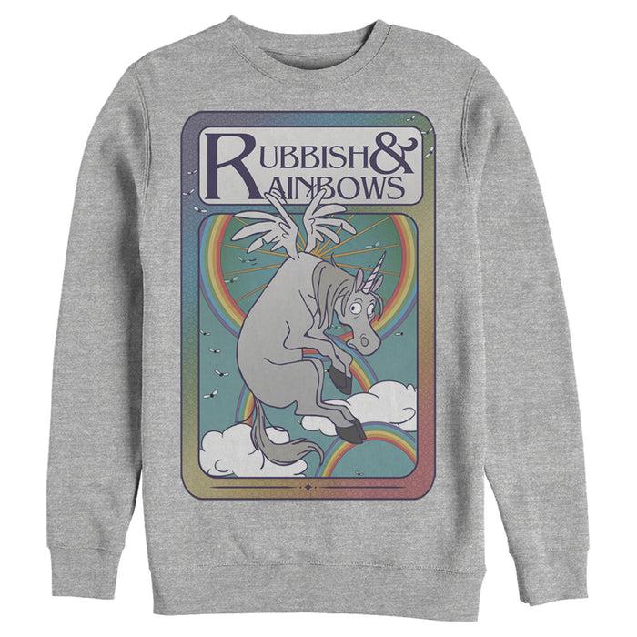fifth sun Men's Onward Rubbish & Rainbows Playing Card Sweatshirt