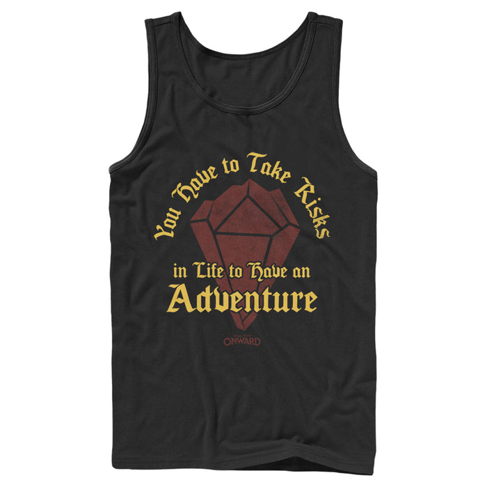 fifth sun Men's Onward Take Risks to Have Adventure Tank Top