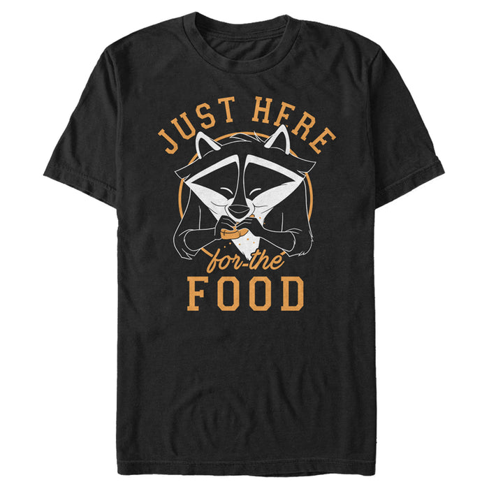Fifth Sun Men's Pocahontas Meeko Here For Food T-Shirt