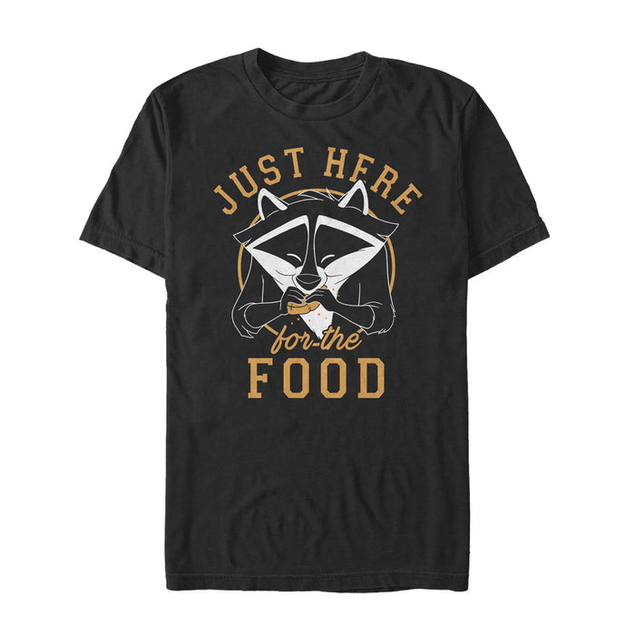 fifth sun Men's Pocahontas Meeko Here For Food T-Shirt