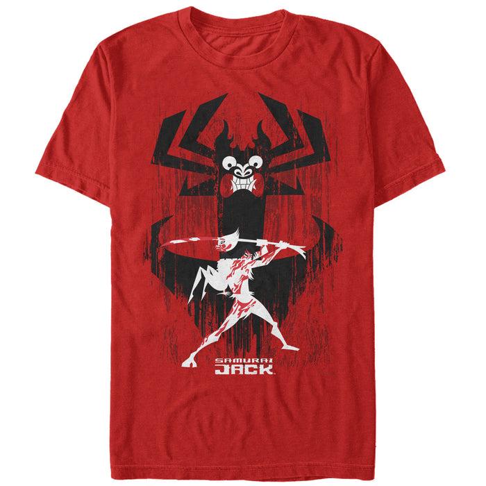 fifth sun Men's Samurai Jack Aku Silhouette T-Shirt