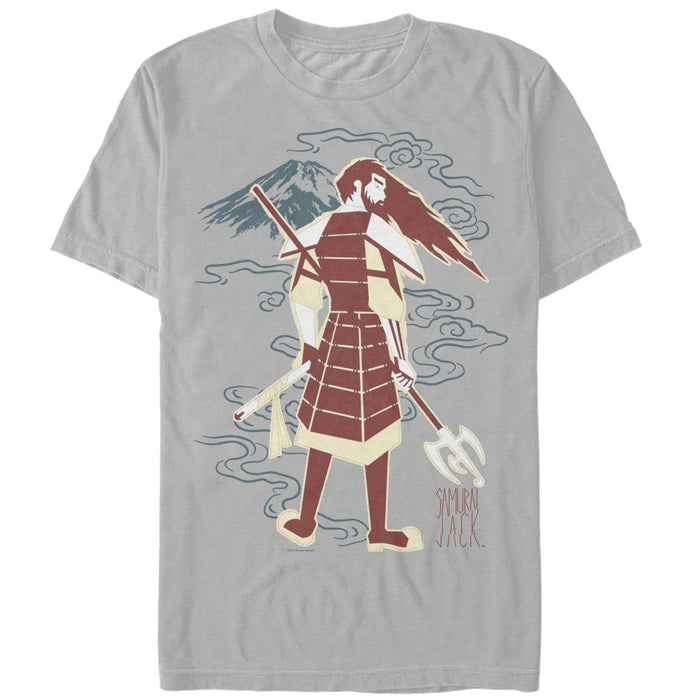 fifth sun Men's Samurai Jack Mountain Sketch T-Shirt