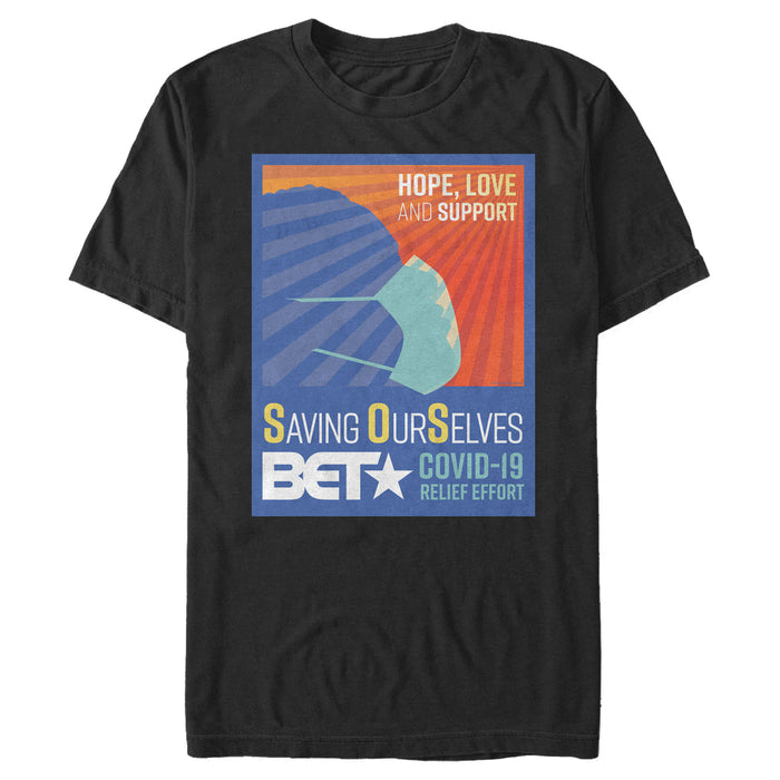 Fifth Sun Men's Saving OurSelves Hope Love Support Poster T-Shirt