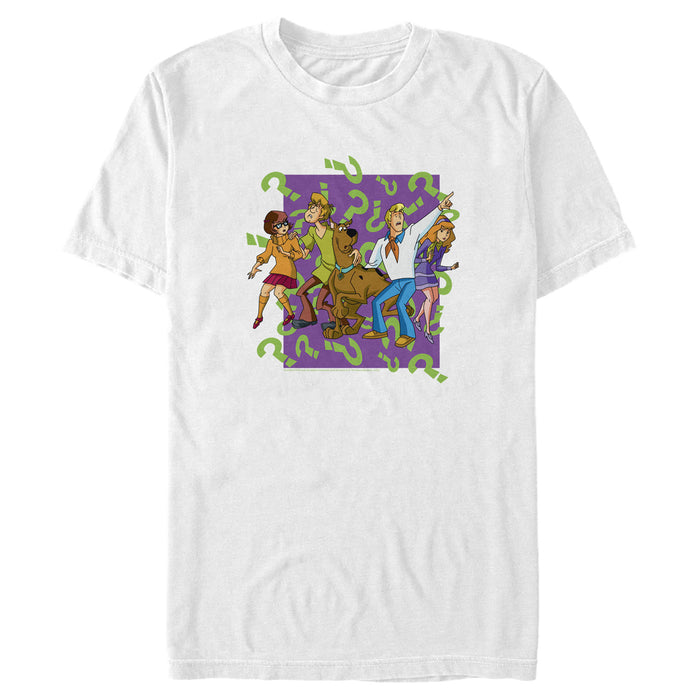 fifth sun Men's Scooby Doo Character Question Marks T-Shirt