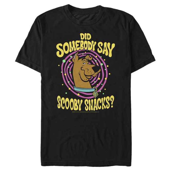 fifth sun Men's Scooby Doo Did Somebody Say Scooby Snacks? T-Shirt