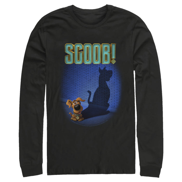 Fifth Sun Men's Scooby Doo Dog Shadow Long Sleeve Shirt