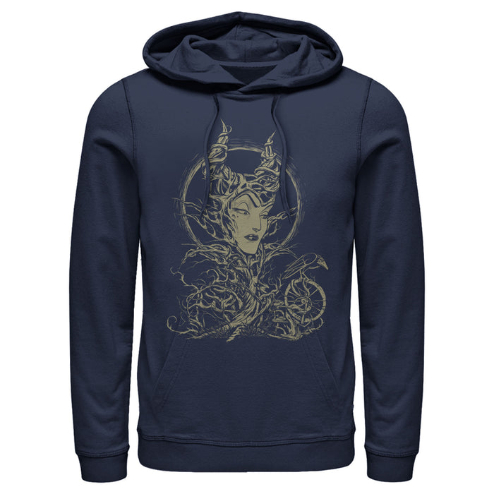 Fifth Sun Men's Sleeping Beauty Maleficent Twisted Queen Pull Over Hoodie