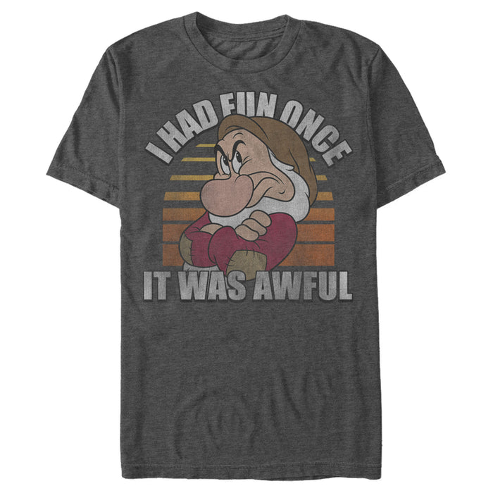 fifth sun Men's Snow White and the Seven Dwarfs Grumpy Fun Once T-Shirt