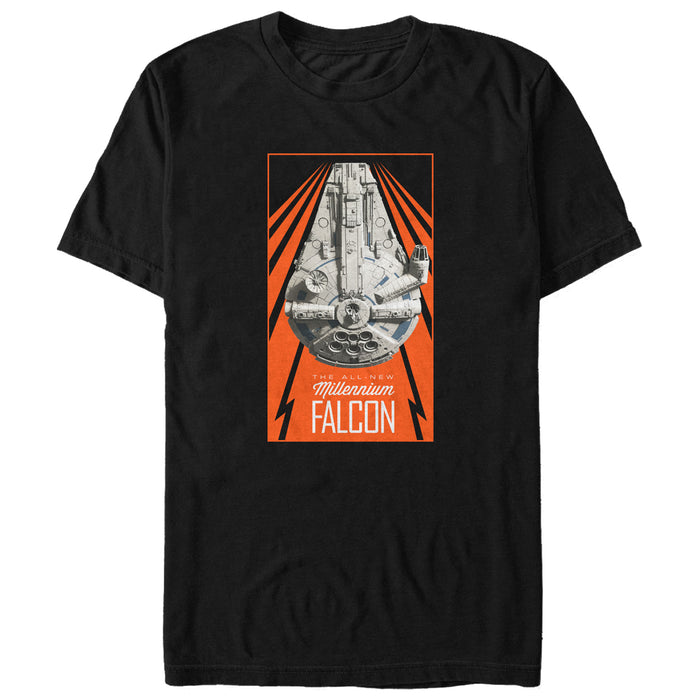 fifth sun Men's Solo: A Star Wars Story All-New Millennium Falcon T-Shirt