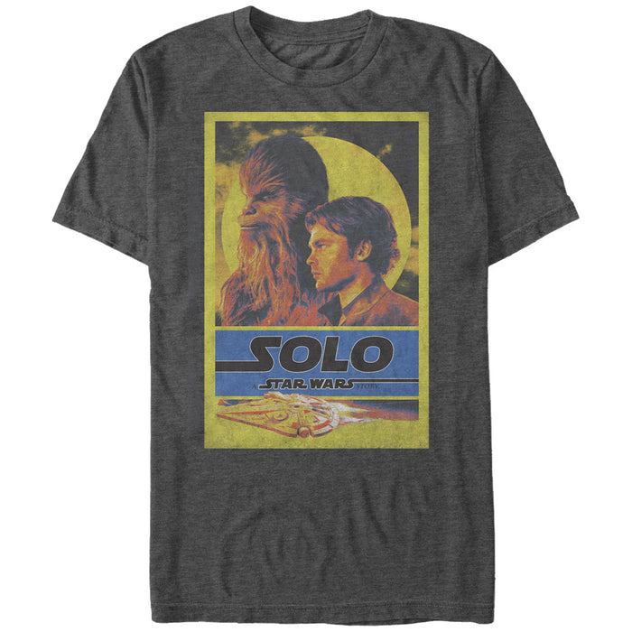 fifth sun Men's Solo: A Star Wars Story Light Vintage Partner Frame T-Shirt
