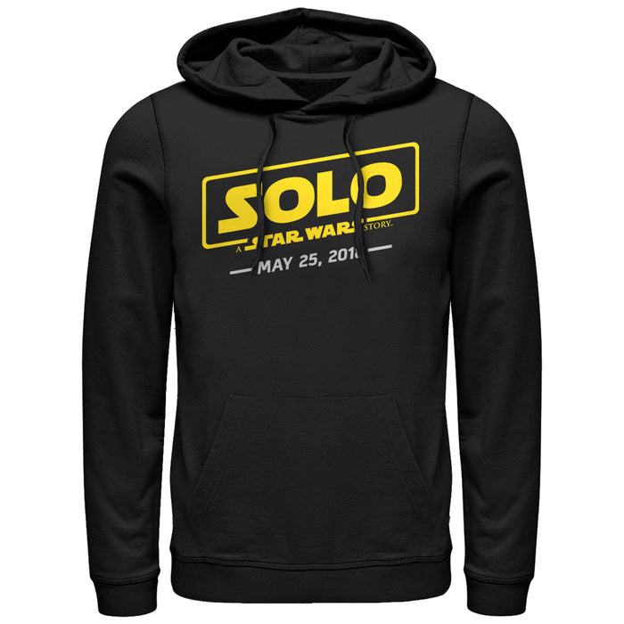 fifth sun Men's Solo: A Star Wars Story Logo Scrawl Pull Over Hoodie