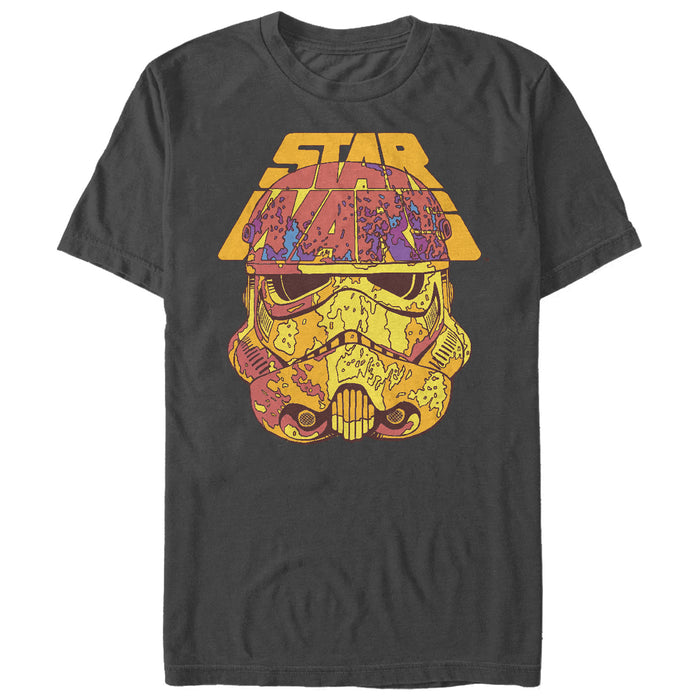 fifth sun Men's Solo: A Star Wars Story Mottled Stormtrooper Helmet T-Shirt