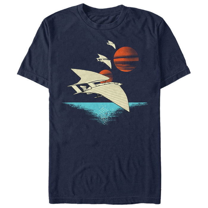 Fifth Sun Men's Solo: A Star Wars Story Spacecraft Scene T-Shirt
