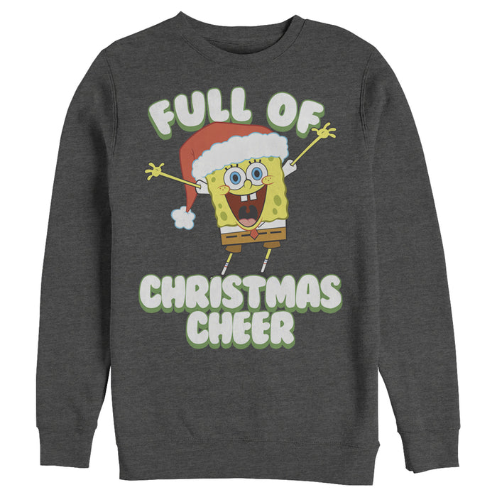 Fifth Sun Men's SpongeBob SquarePants Christmas Full Of Cheer Sweatshirt