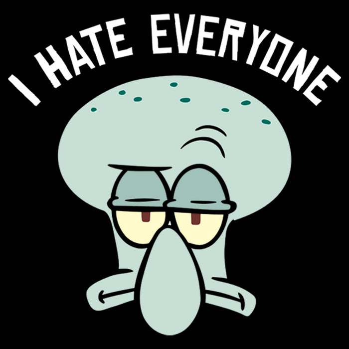 Fifth Sun Men's SpongeBob SquarePants Squidward Hates Everyone T-Shirt