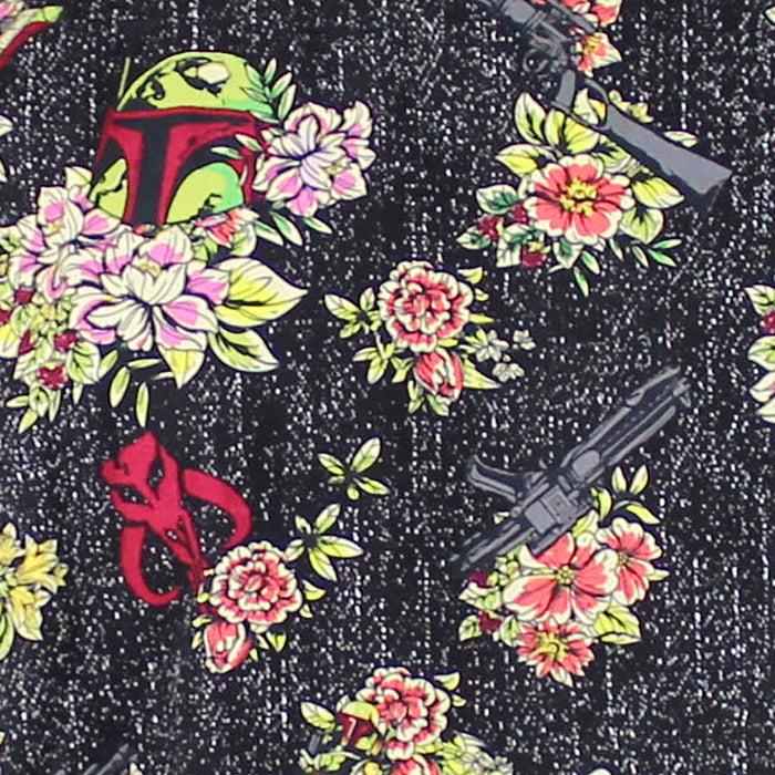 Fifth Sun Men's Star Wars Boba Fett Floral Print Button Down Shirt