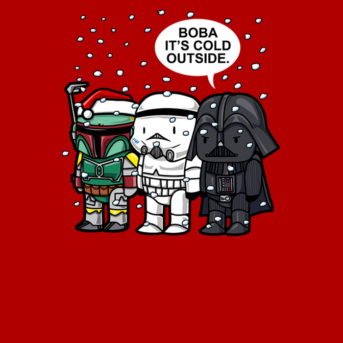 Fifth Sun Men's Star Wars Christmas Boba It's Cold Outside T-Shirt