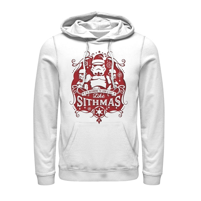 fifth sun Men's Star Wars Christmas Looking Like Sithmas Pull Over Hoodie