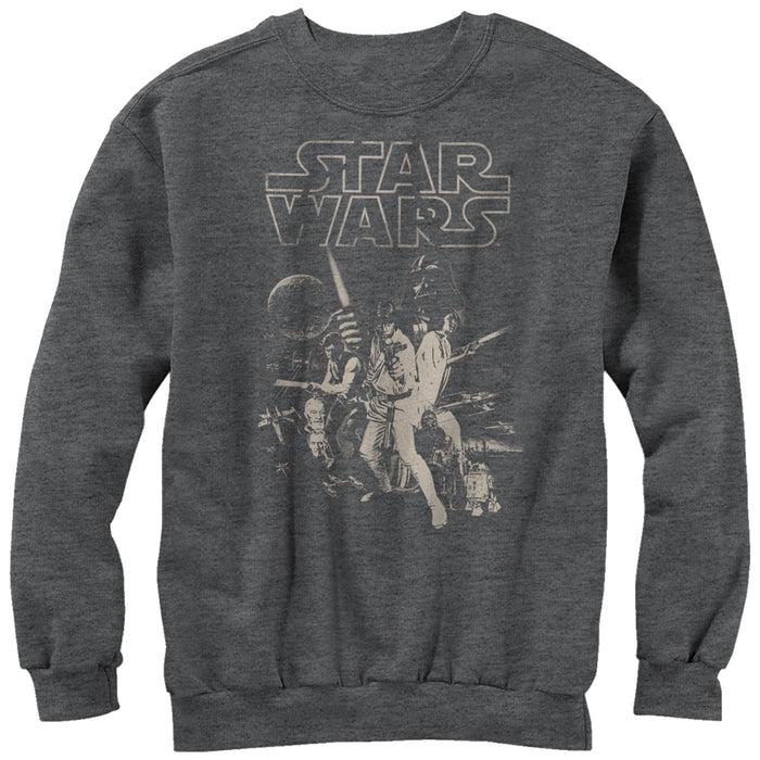 fifth sun Men's Star Wars Classic Poster Sweatshirt