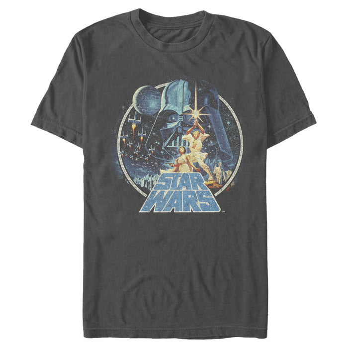 Fifth Sun Men's Star Wars Classic Scene Circle T-Shirt