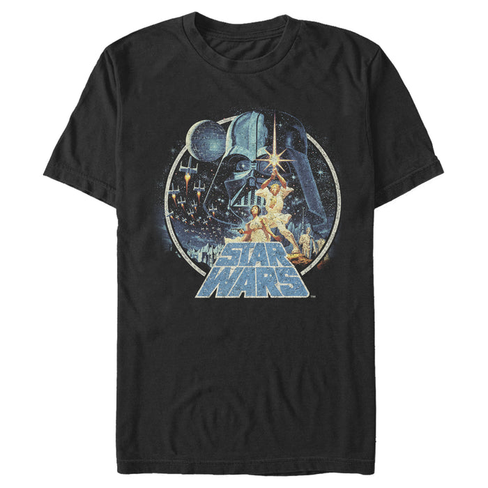 Fifth Sun Men's Star Wars Classic Scene Circle T-Shirt