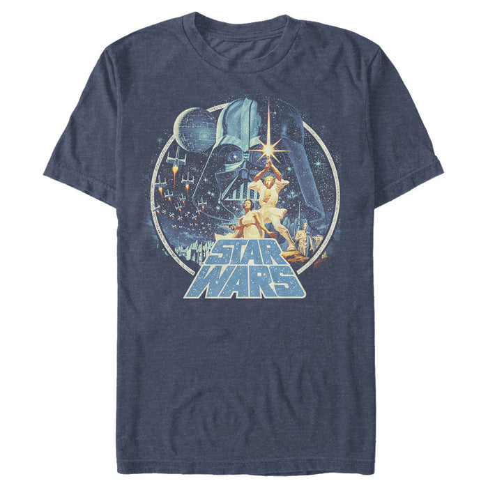 fifth sun Men's Star Wars Classic Scene Circle T-Shirt