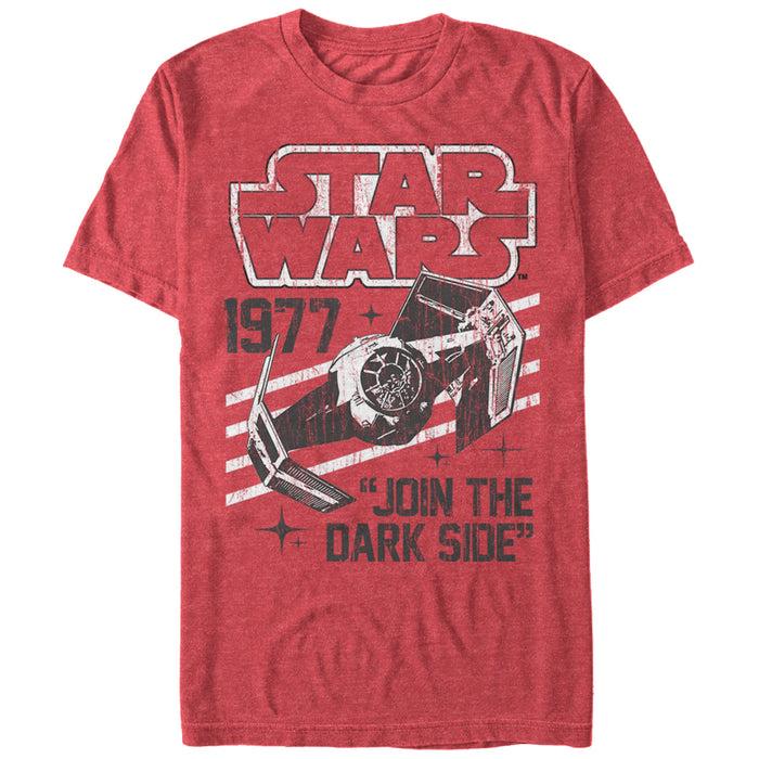fifth sun Men's Star Wars Darth Vader's TIE Fighter 1977 T-Shirt