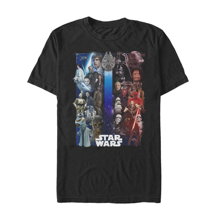 fifth sun Men's Star Wars Epic Showdown Poster T-Shirt