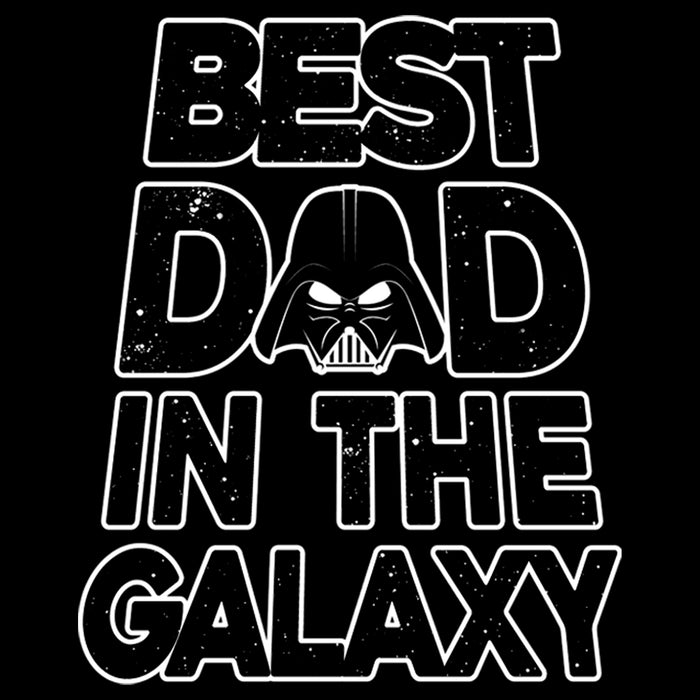 Fifth Sun Men's Star Wars Father's Day Best Dad Darth Vader Helmet T-Shirt