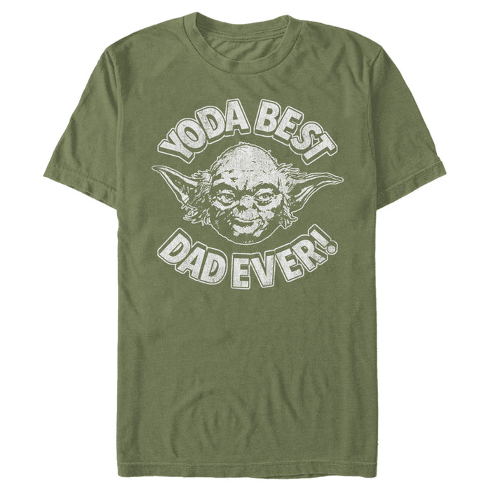 fifth sun Men's Star Wars Father's Day Yoda Best Dad Ever T-Shirt