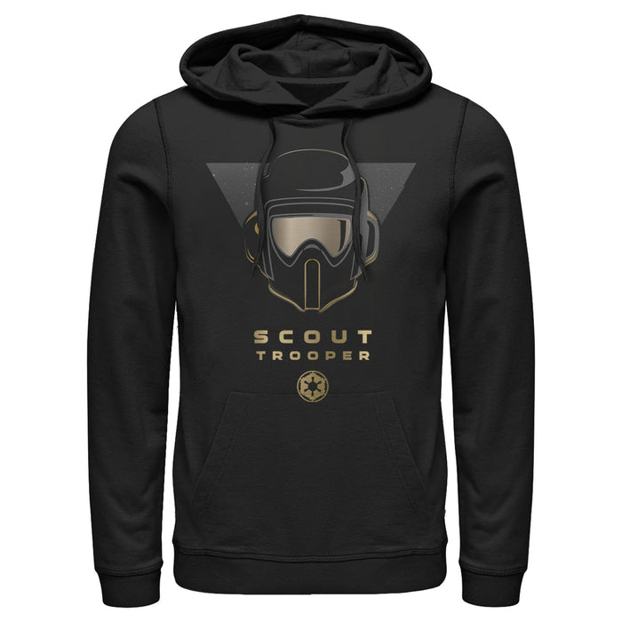 fifth sun Men's Star Wars Jedi: Fallen Order Scout Trooper Helmet Pull Over Hoodie