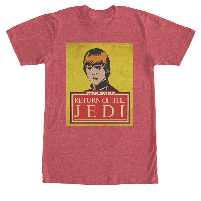 fifth sun Men's Star Wars Luke Skywalker Trading Card T-Shirt