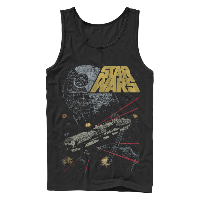 fifth sun Men's Star Wars Millennium Falcon Battle Tank Top