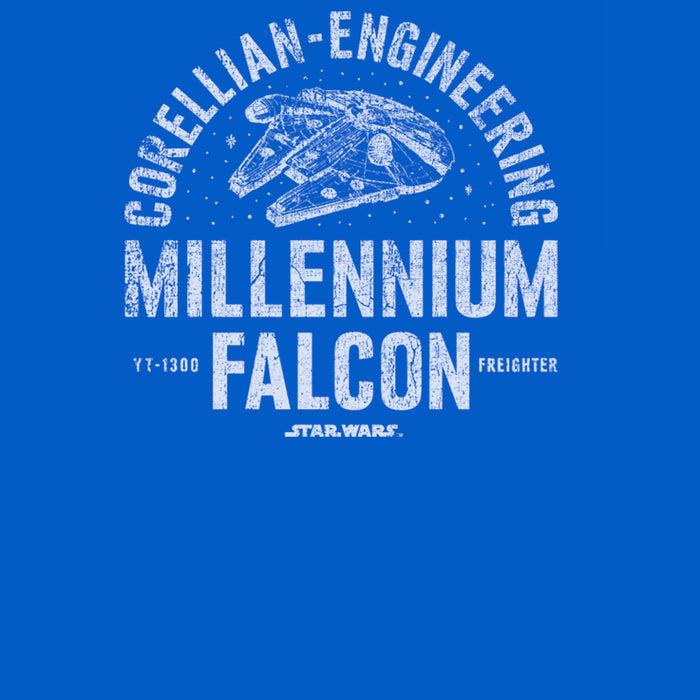 Fifth Sun Men's Star Wars Millennium Falcon Corellian Engineering T-Shirt