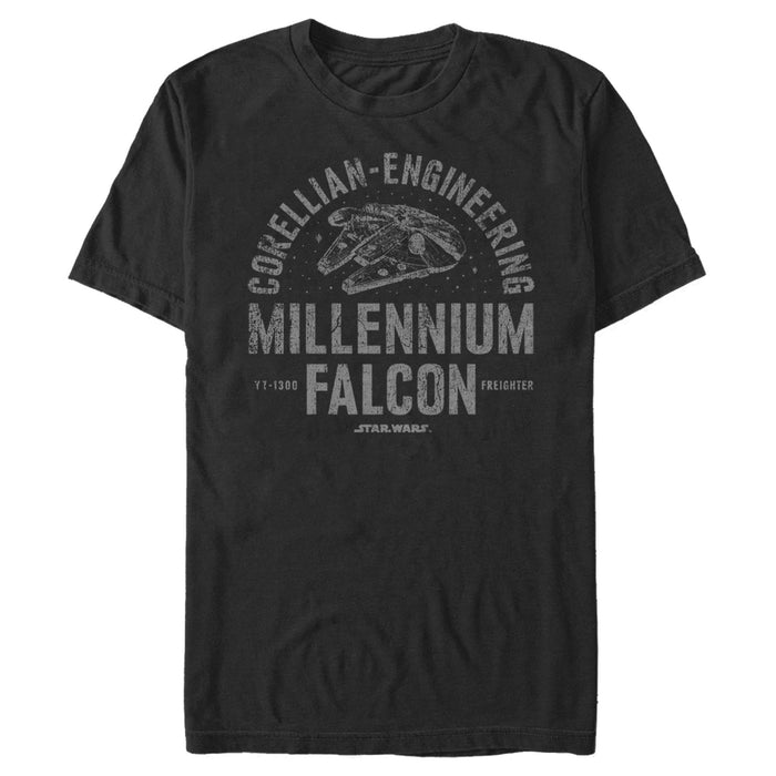 Fifth Sun Men's Star Wars Millennium Falcon Corellian Engineering T-Shirt