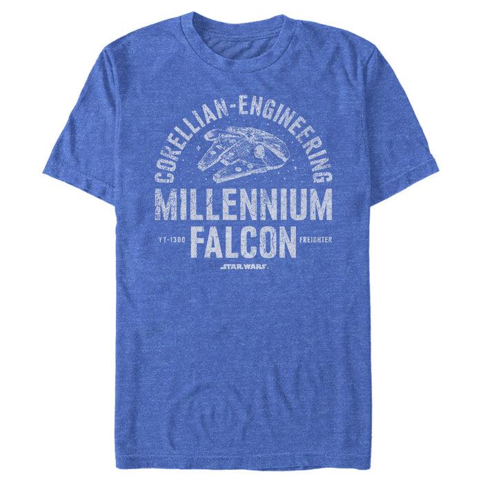 fifth sun Men's Star Wars Millennium Falcon Corellian Engineering T-Shirt