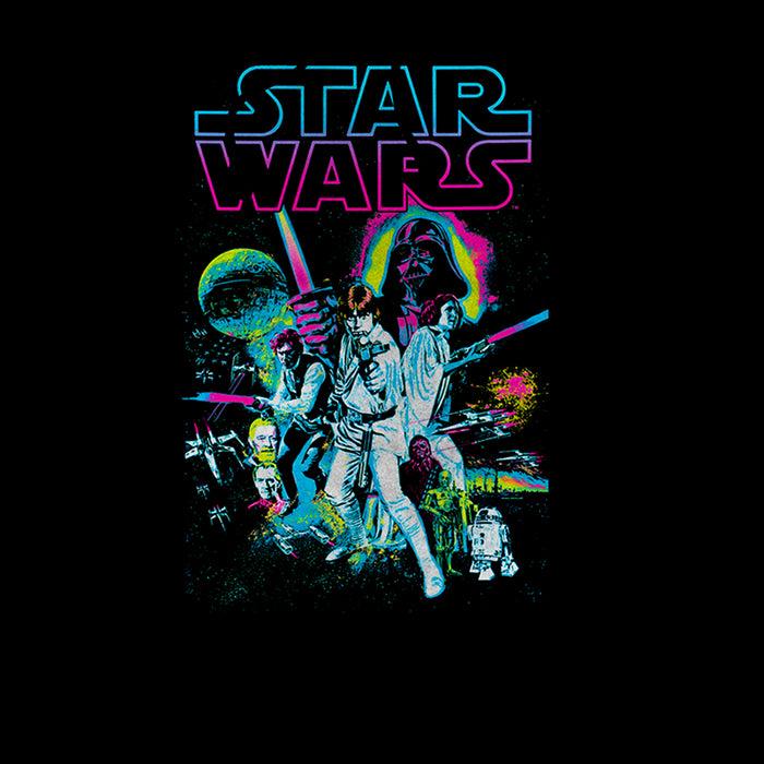 Fifth Sun Men's Star Wars Neon Collage Pull Over Hoodie