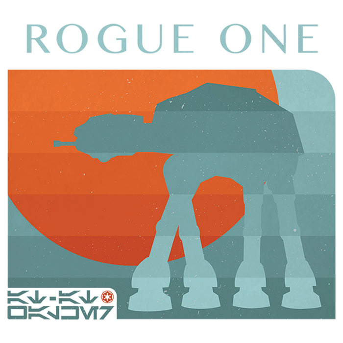 Fifth Sun Men's Star Wars: Rogue One AT-AT Sunset Baseball Tee