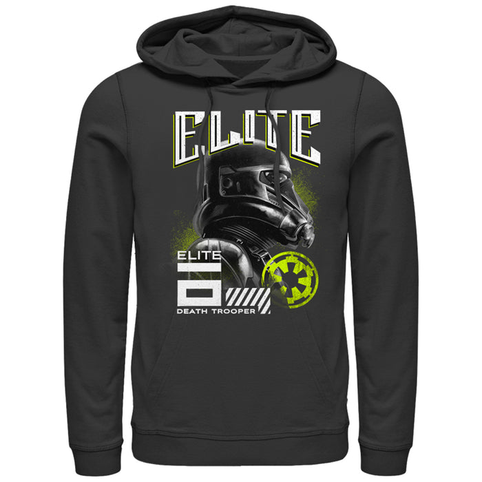 fifth sun Men's Star Wars Rogue One Elite Death Trooper Portrait Pull Over Hoodie