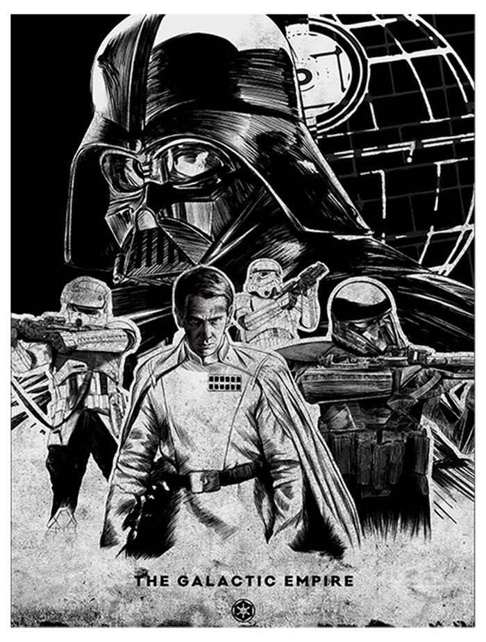 Fifth Sun Men's Star Wars: Rogue One Rogue One Empire Military Baseball Tee