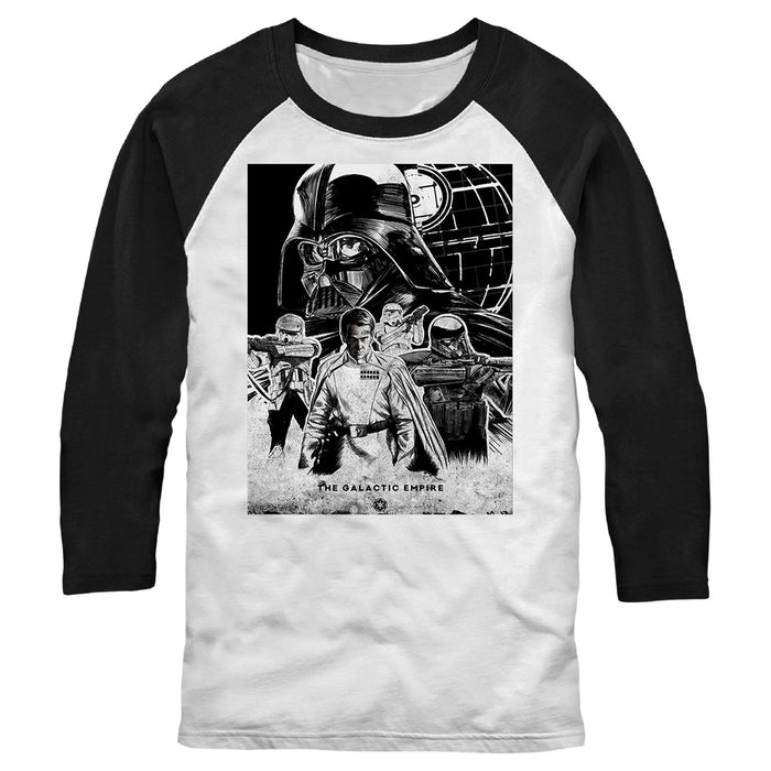 fifth sun Men's Star Wars: Rogue One Rogue One Empire Military Baseball Tee