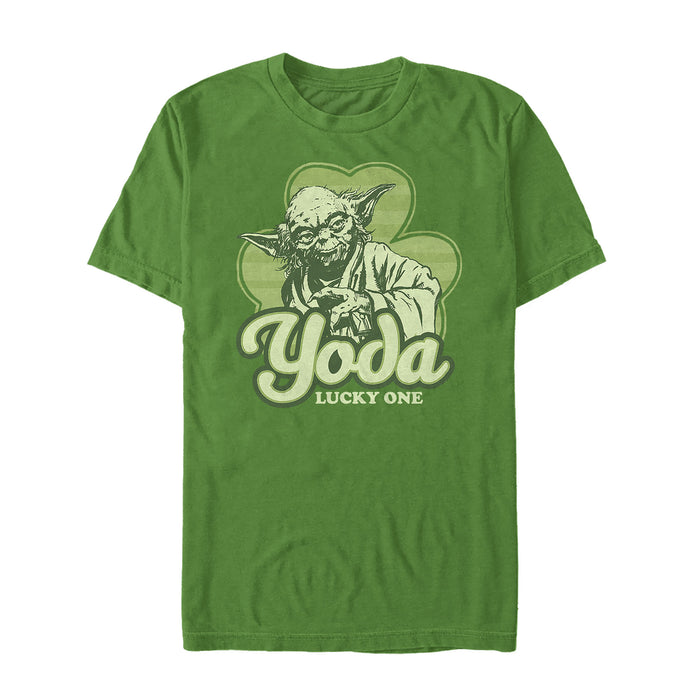 fifth sun Men's Star Wars St. Patrick's Yoda Lucky One T-Shirt