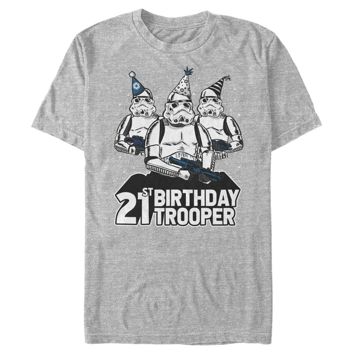 fifth sun Men's Star Wars Stormtrooper Party Hats Trio 21st Birthday Trooper T-Shirt