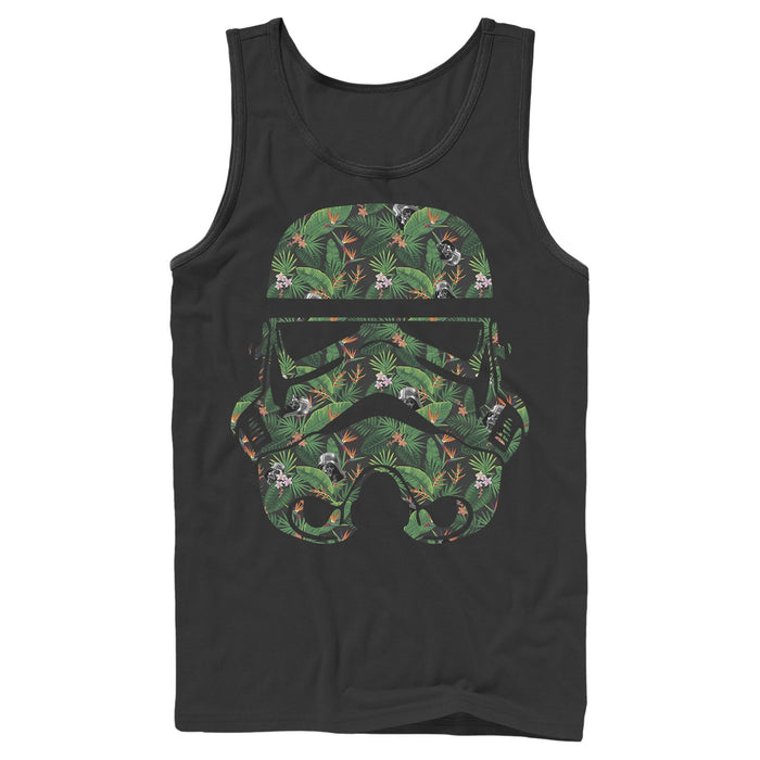 Fifth Sun Men's Star Wars Stormtrooper Tropical Helmet Tank Top