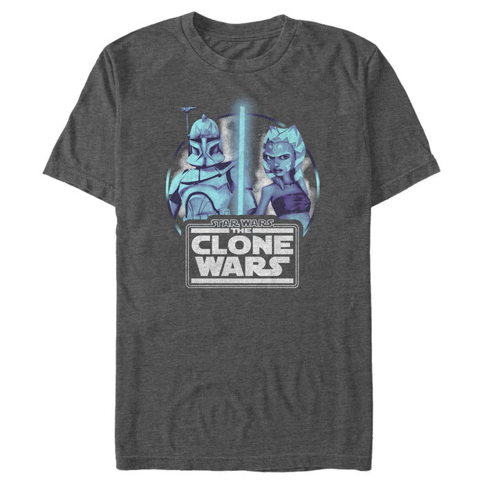 fifth sun Men's Star Wars: The Clone Wars Ahsoka Lightsaber Glow T-Shirt