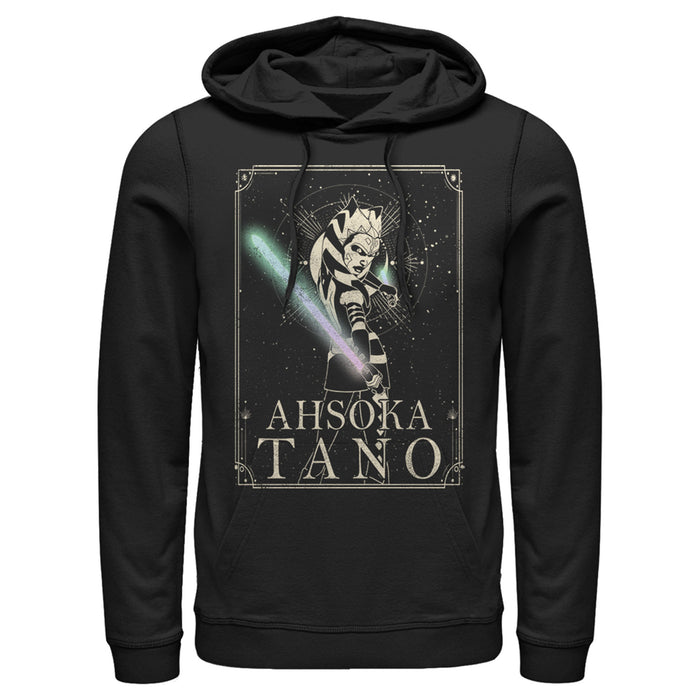 fifth sun Men's Star Wars: The Clone Wars Ahsoka Tano Celestial Portrait Pull Over Hoodie