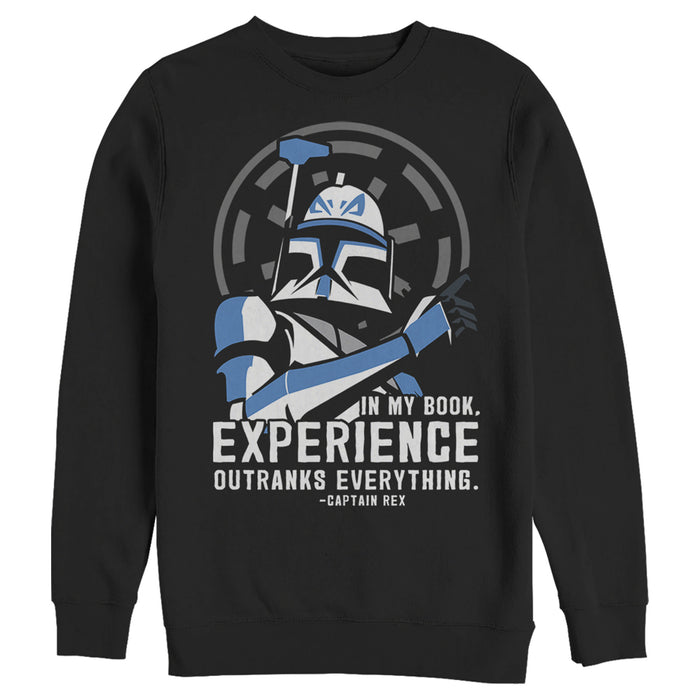 fifth sun Men's Star Wars: The Clone Wars Captain Rex Experience Sweatshirt