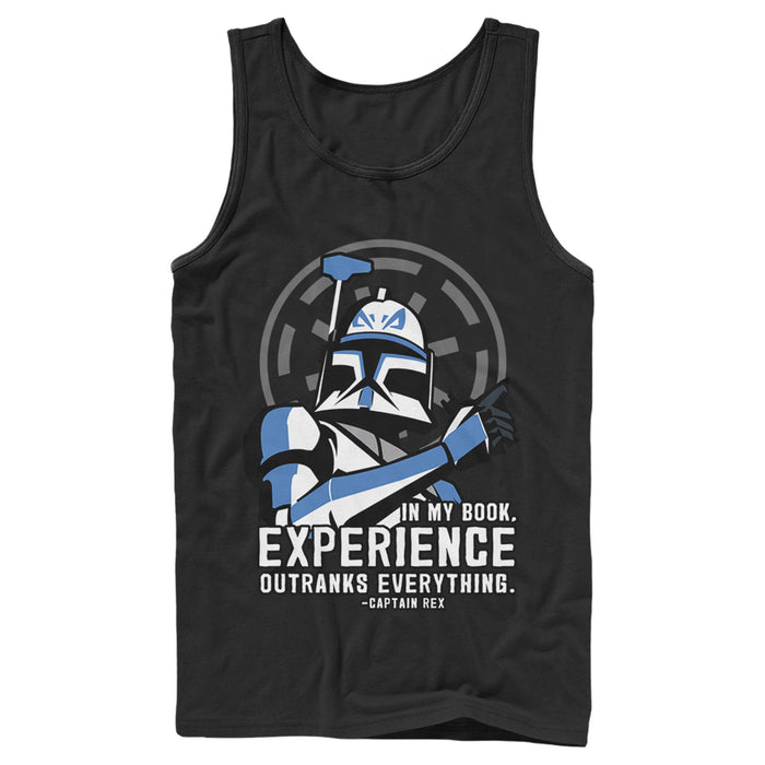 fifth sun Men's Star Wars: The Clone Wars Captain Rex Experience Tank Top